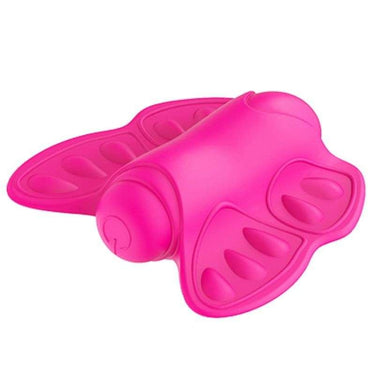 Mini vibratore indossabile con ali flessibili e silicone sicuro